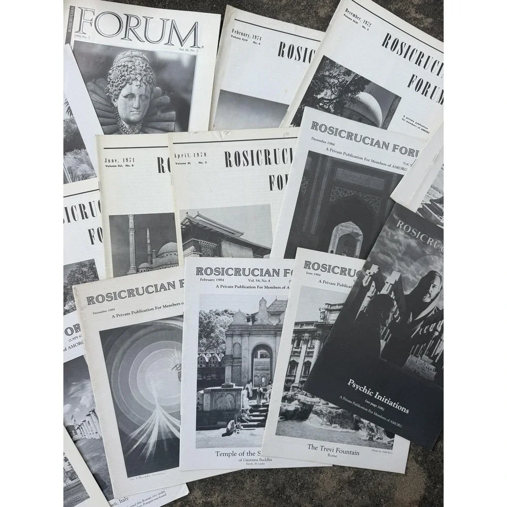 Rosicrucian FORUM Magazine 19 Random From 1970-1989